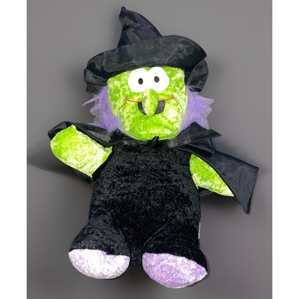 Toy Factory‎ Halloween Costume Plush Witch Black Green Purple Toy